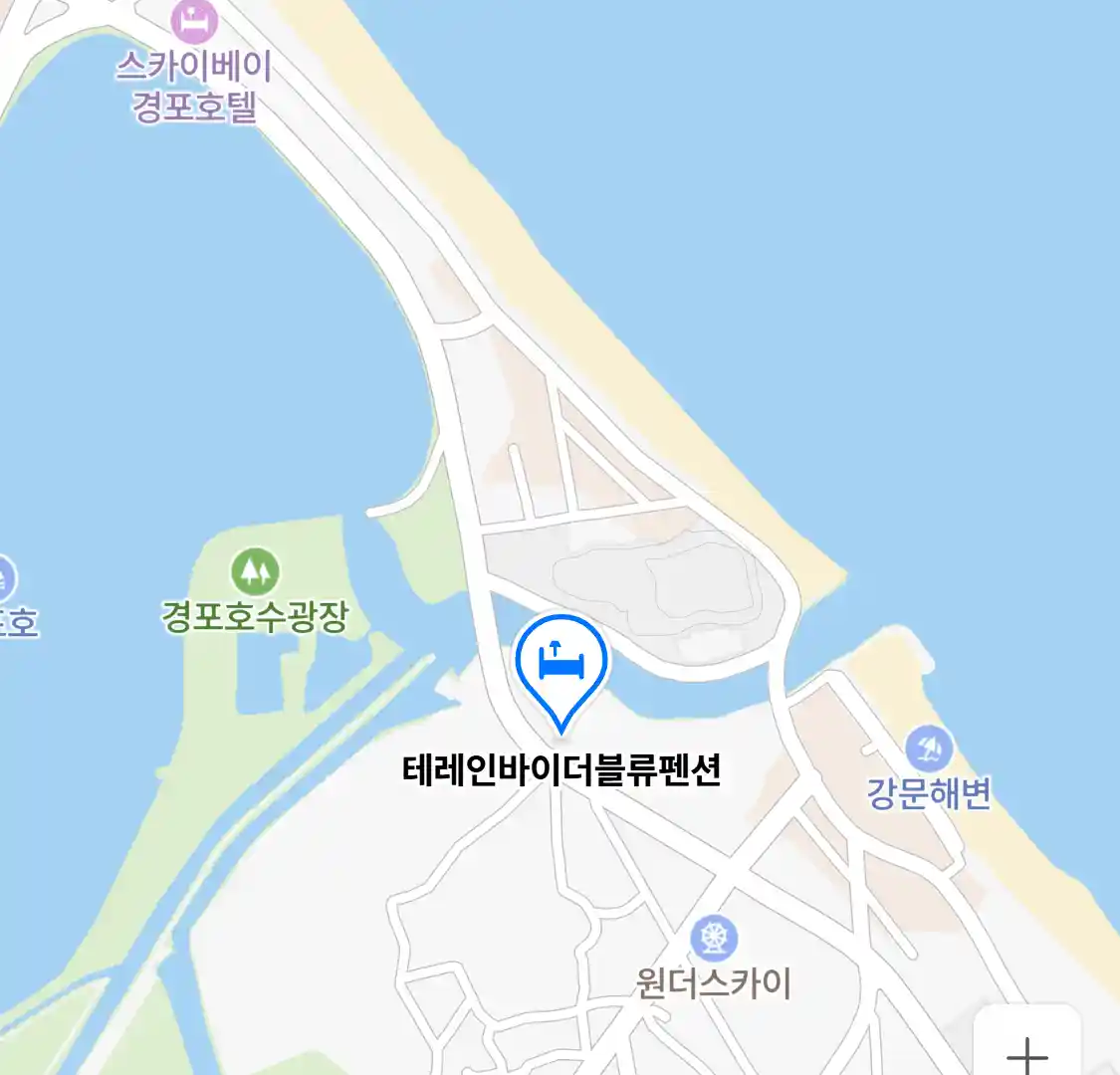 테레인바이더블류펜션 지도