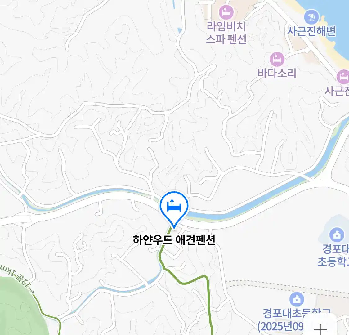 하얀우드 애견펜션 위치