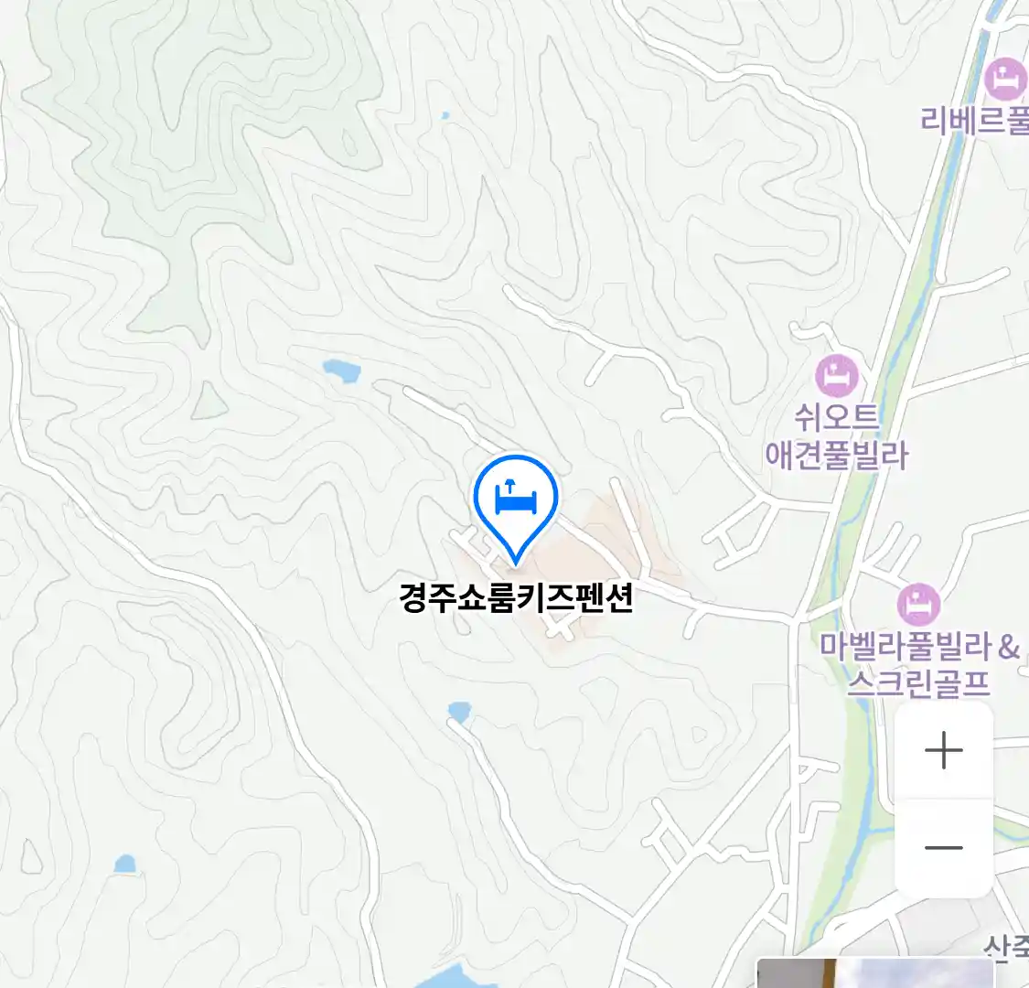경주쇼룸키즈펜션 위치