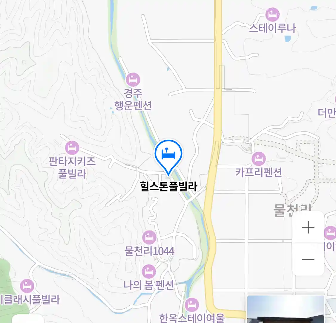 힐스톤풀빌라 지도