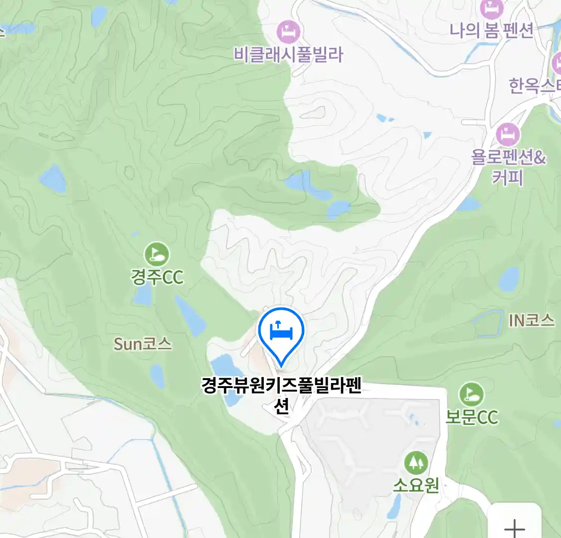 경주뷰원키즈풀빌라펜션 위치