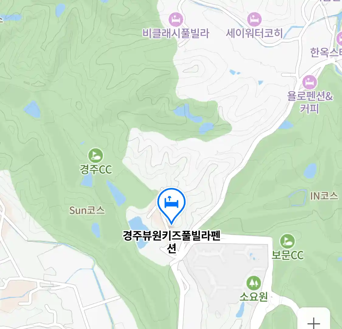 경주뷰원키즈풀빌라펜션 위치