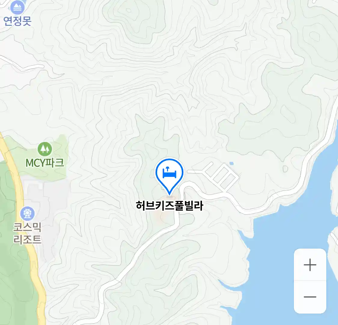 허브키즈풀빌라 위치