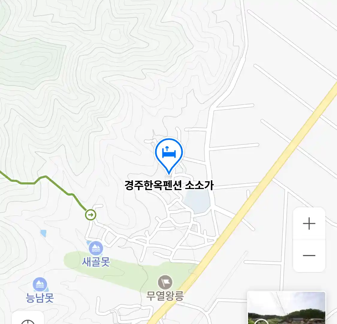 경주한옥펜션 소소가 위치