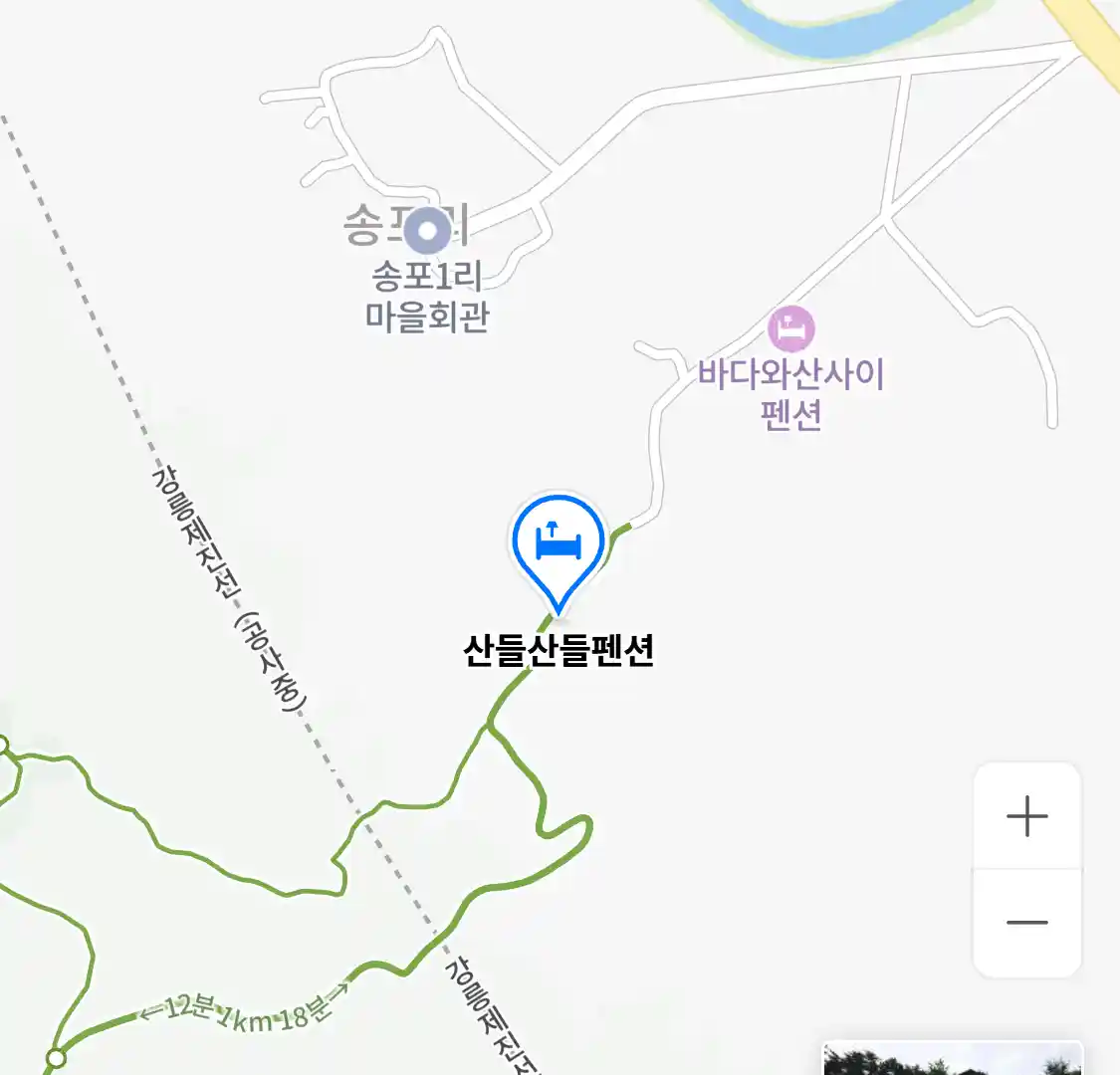 산들산들펜션 위치