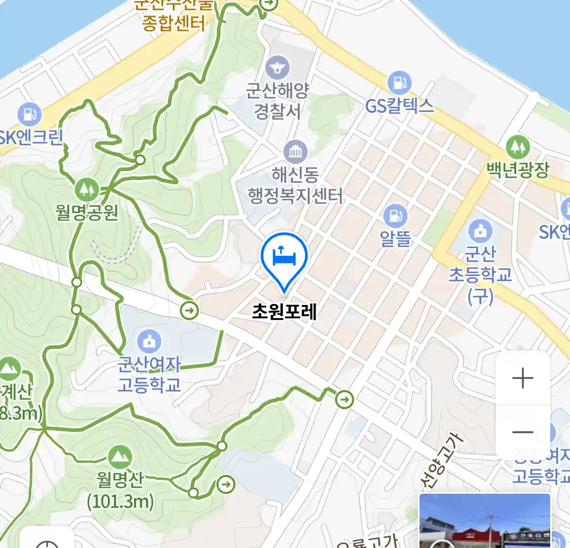 초원포레 위치