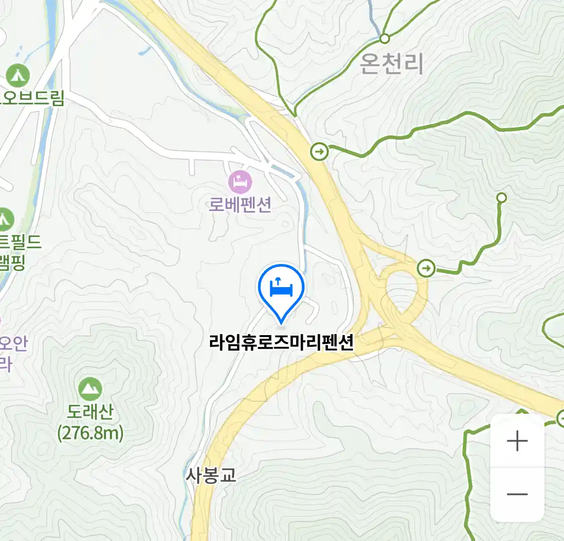 라임휴로즈마리펜션 위치