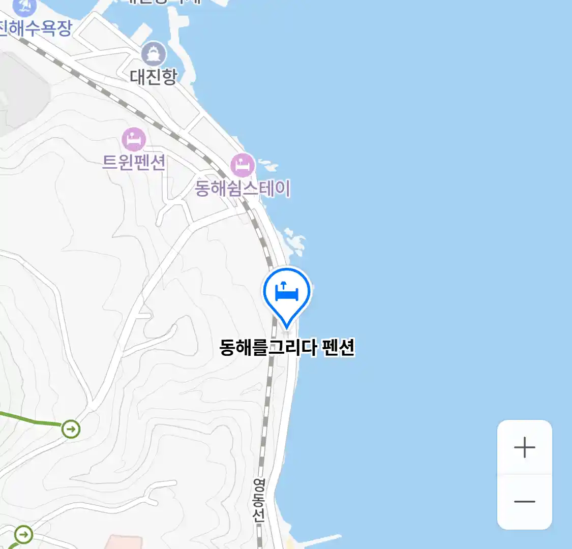 동해를그리다 펜션 위치