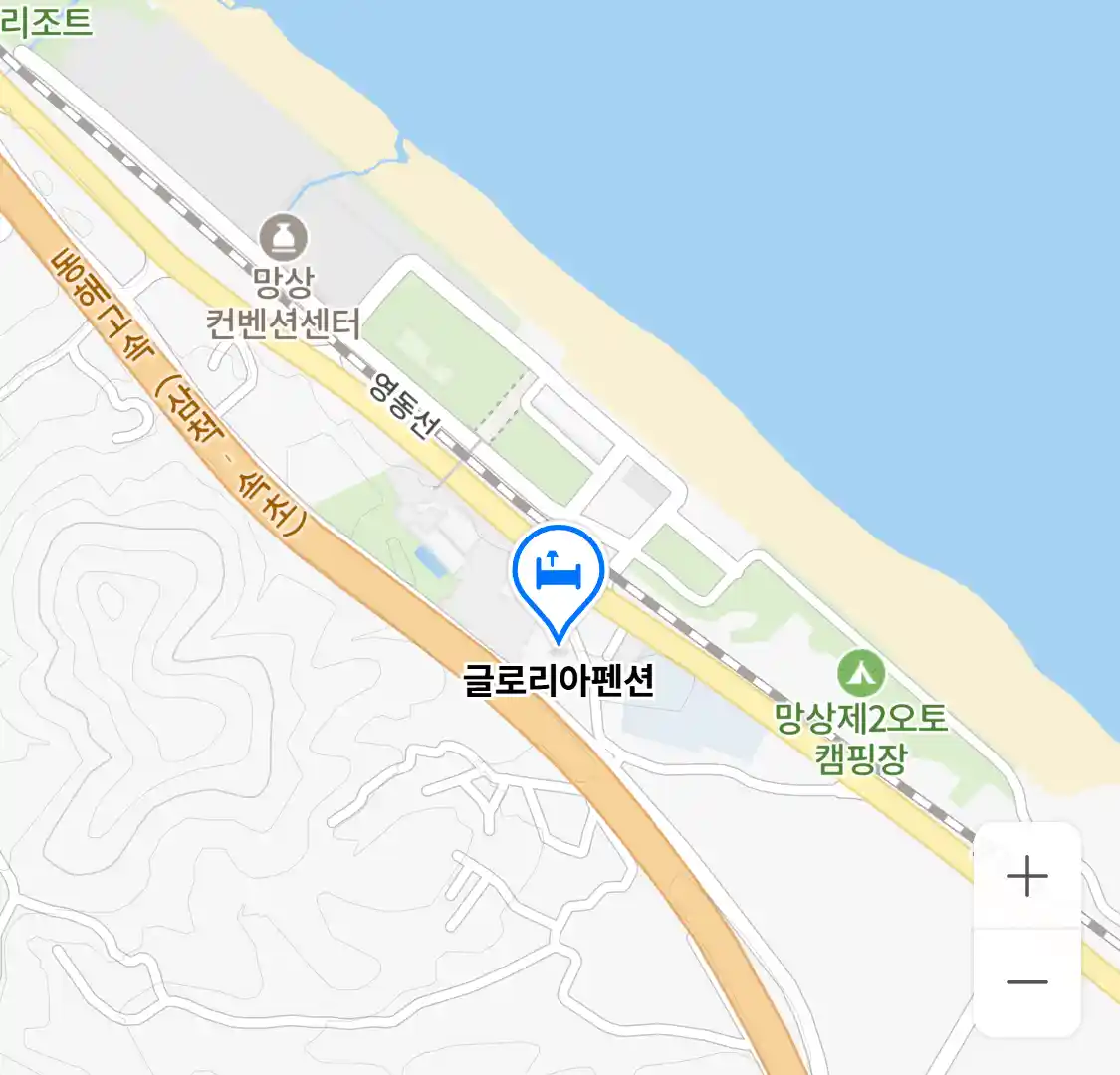 글로리아펜션 위치