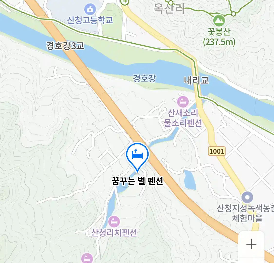 꿈꾸는 별 펜션 위치