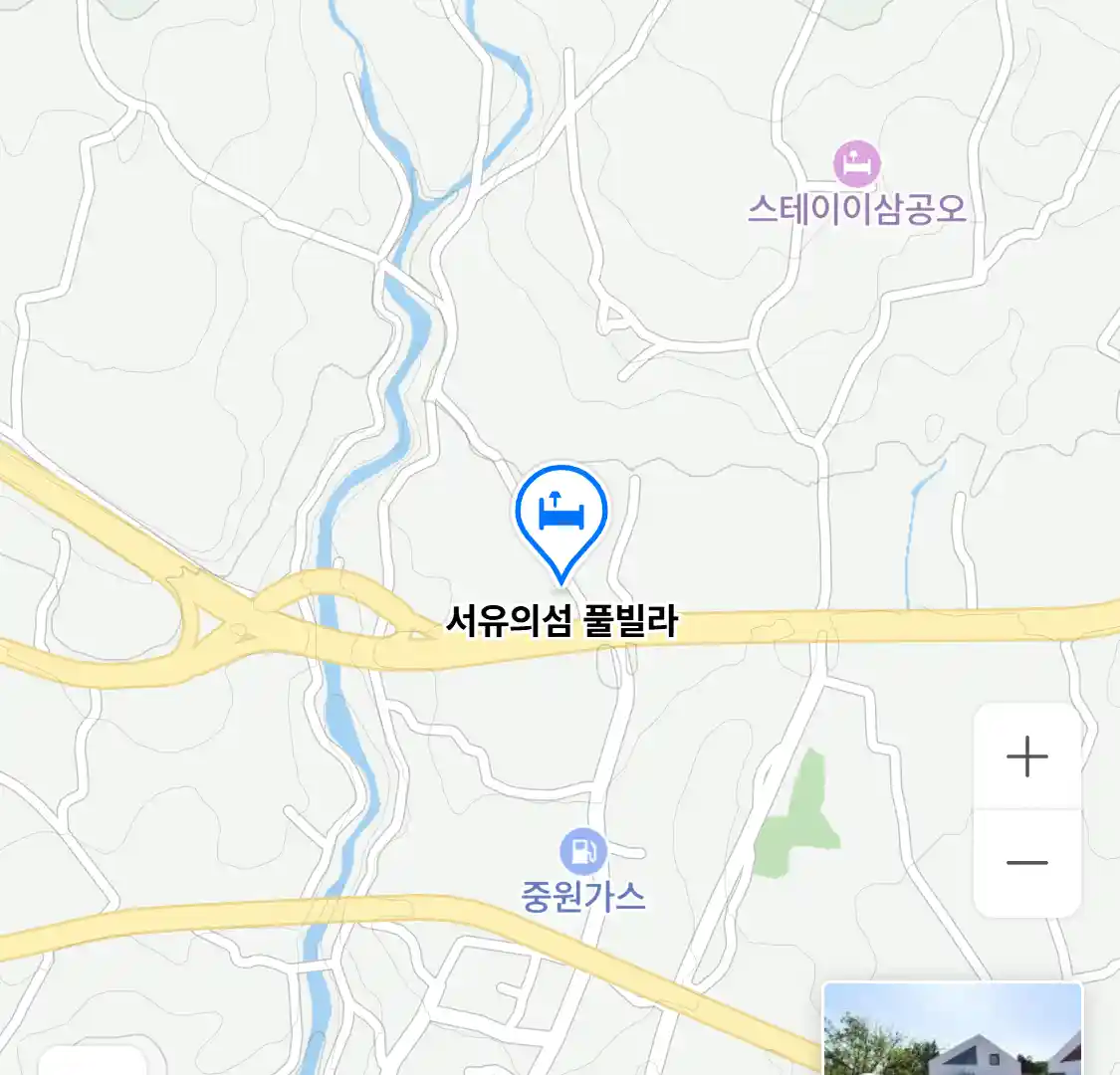 서유의섬 풀빌라 위치