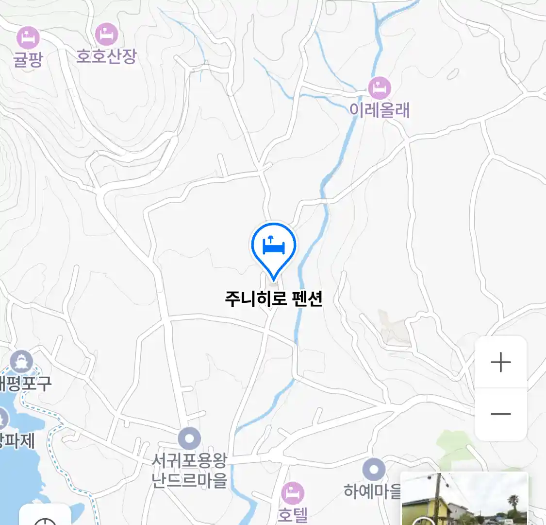 주니히로 펜션 위치