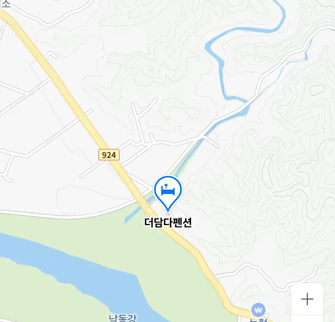 더담다펜션 지도