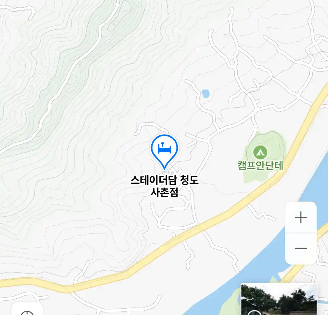 스테이더담 청도 사촌점 위치