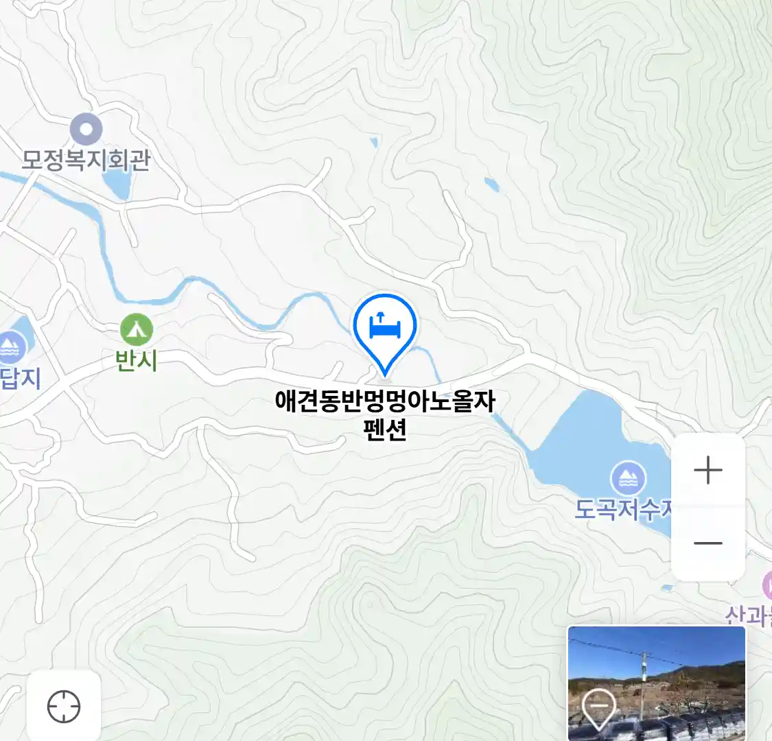 애견동반멍멍아노올자펜션 위치