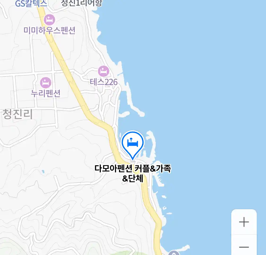 다모아펜션 위치