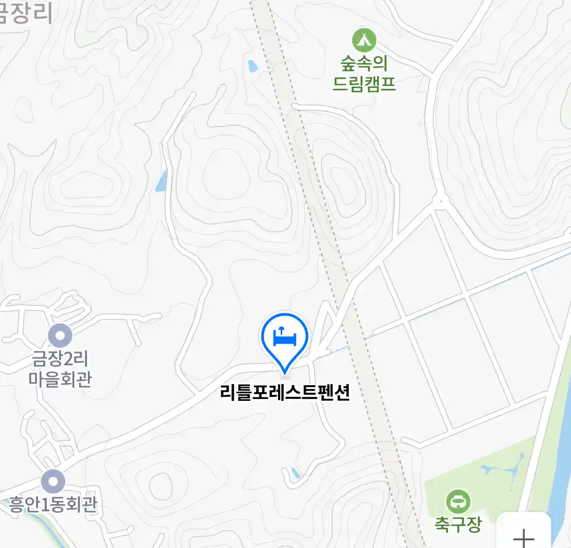 리틀포레스트펜션 위치