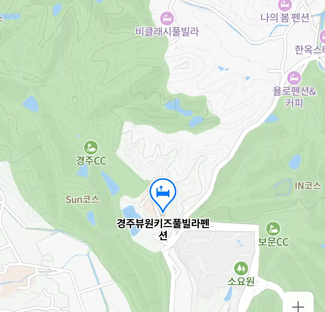 경주뷰원키즈풀빌라펜션 위치