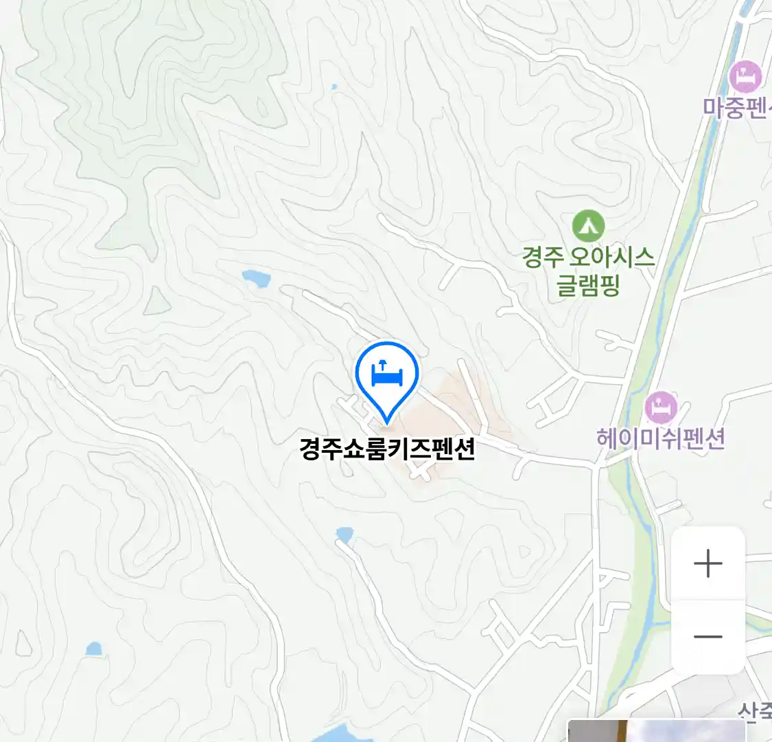 경주쇼룸키즈펜션 위치