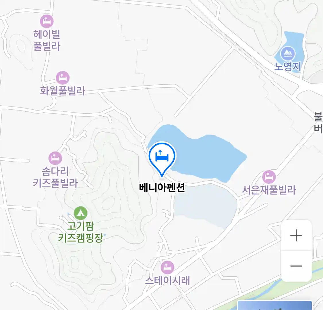 베니아펜션 위치