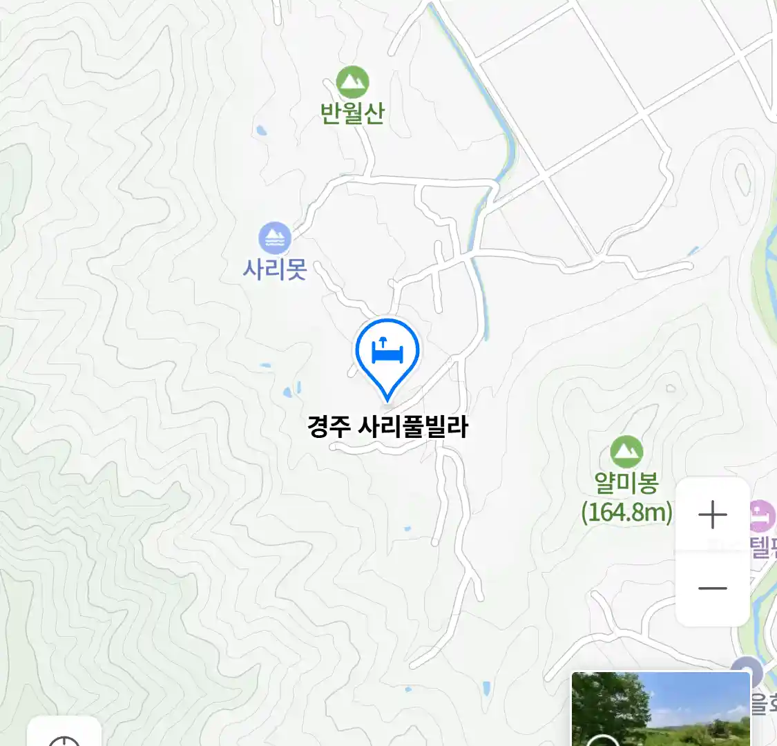 경주 사리풀빌라 지도