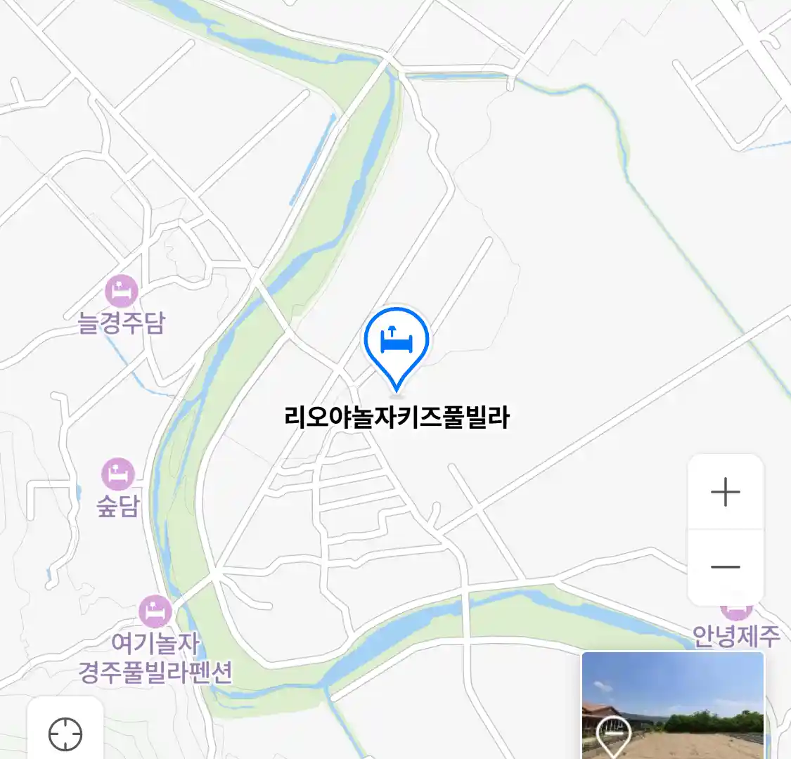 리오야놀자키즈풀빌라 지도