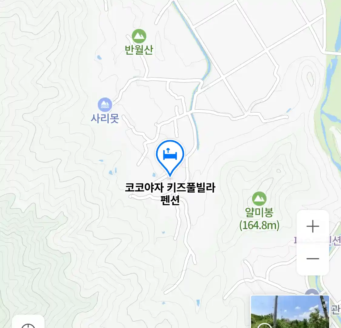 코코야자 키즈풀빌라 펜션 지도