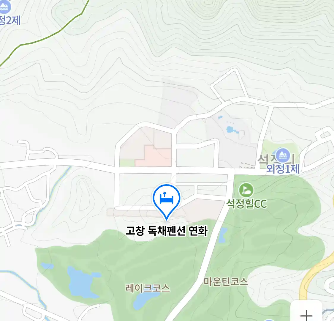 고창 독채펜션 연화 위치
