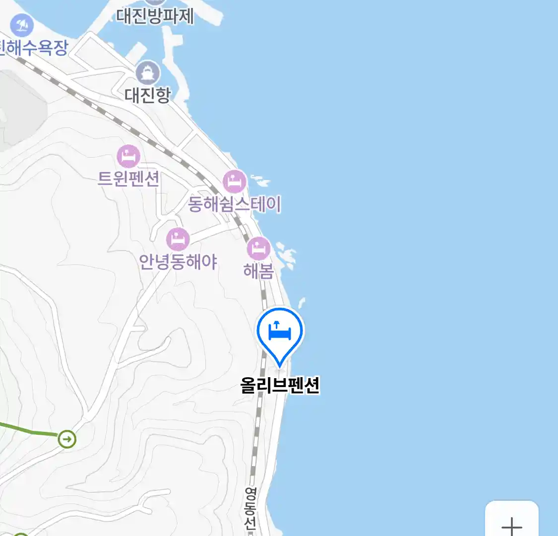 올리브펜션 위치