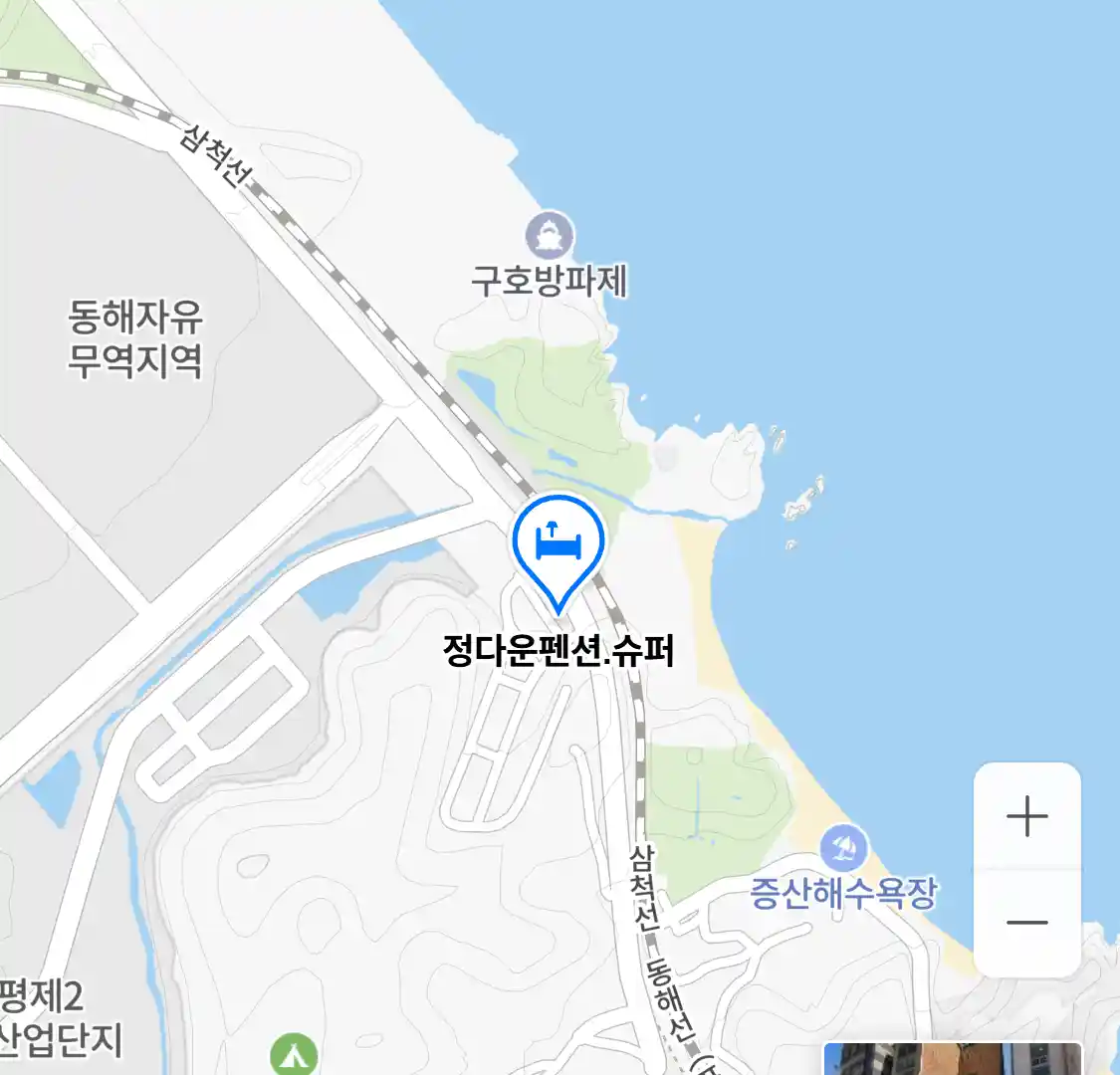 정다운펜션.슈퍼 위치