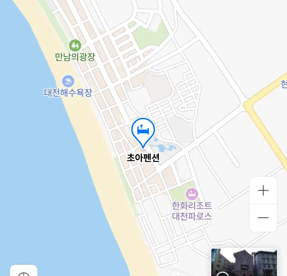 초아펜션 위치