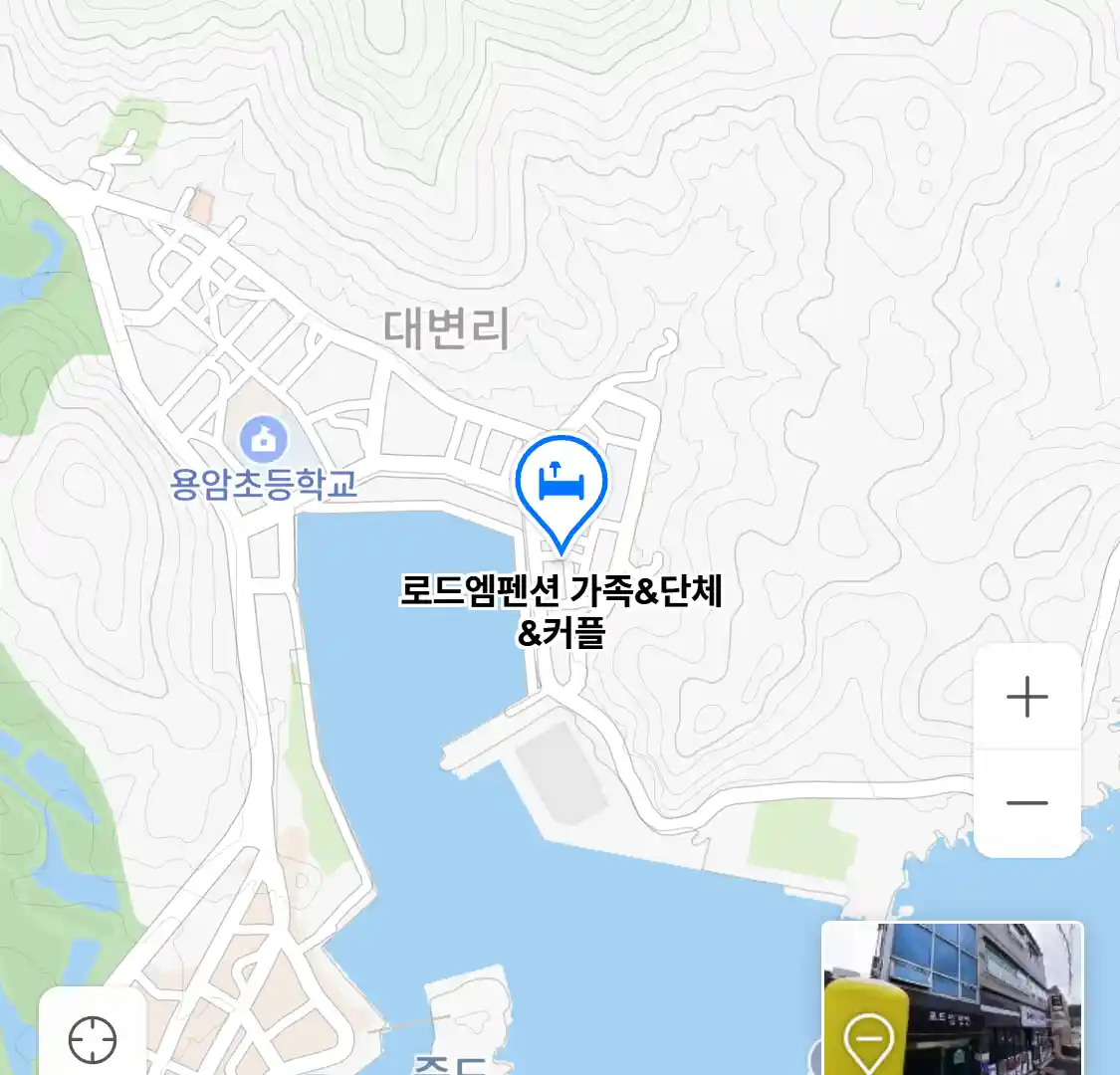 로드엠펜션 가족&단체&커플 위치