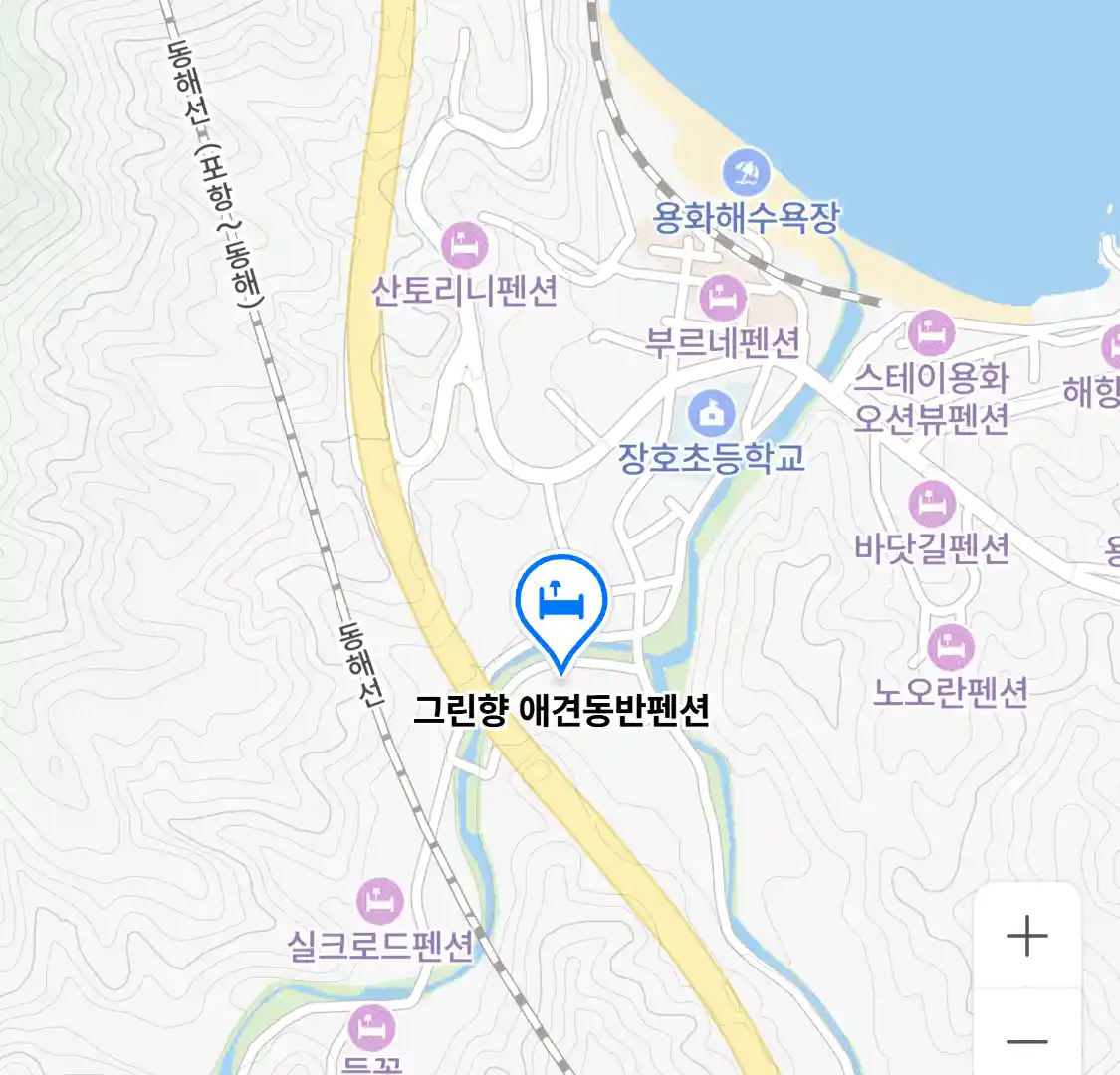 그린향 애견동반펜션 위치