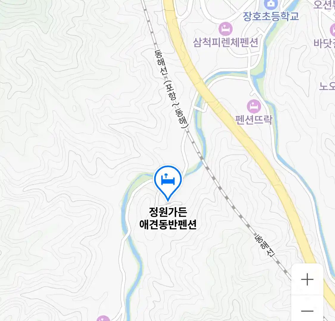 정원가든 애견동반펜션 위치