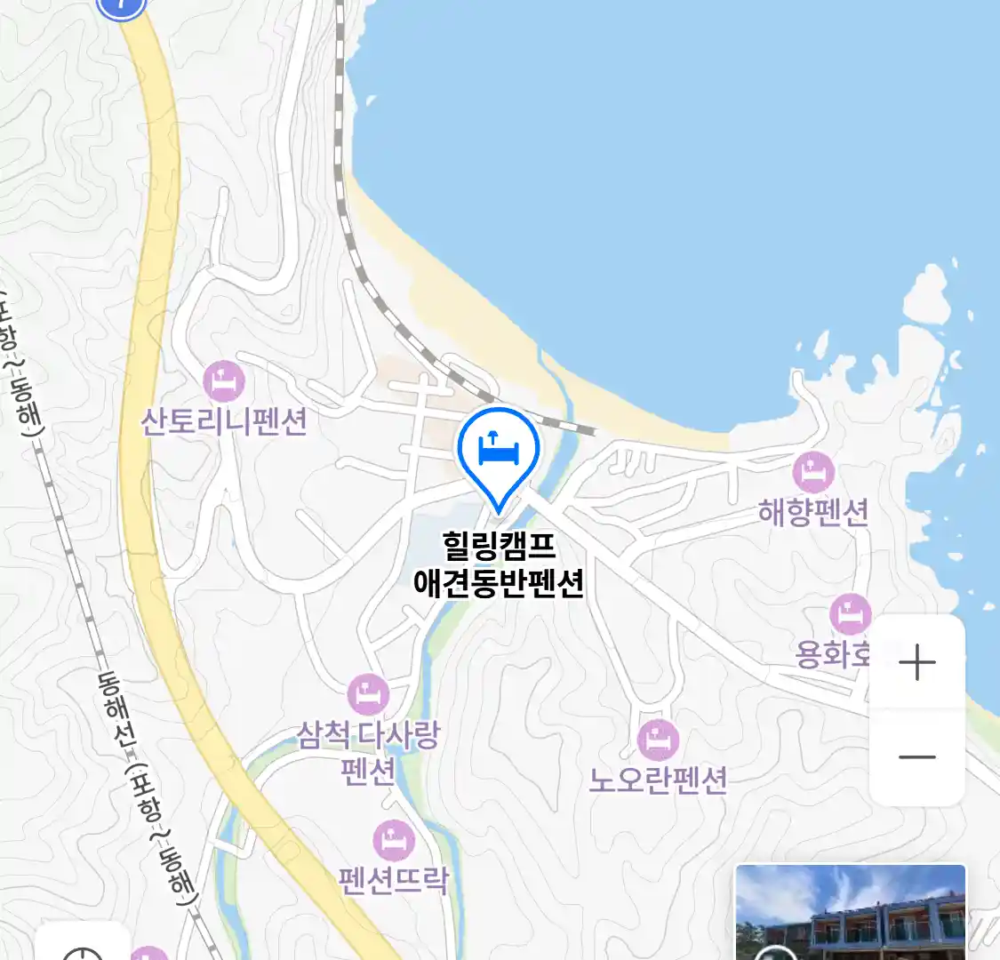 힐링캠프 애견동반펜션 위치