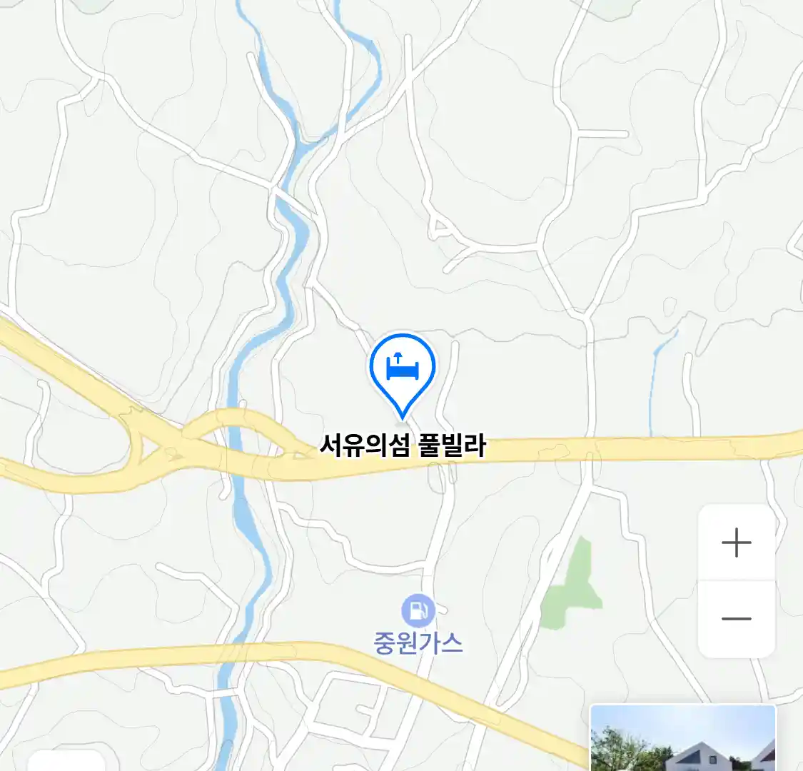 서유의섬 풀빌라 위치