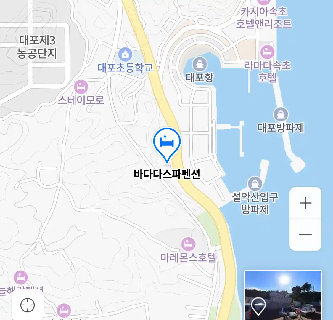 바다다스파펜션 위치