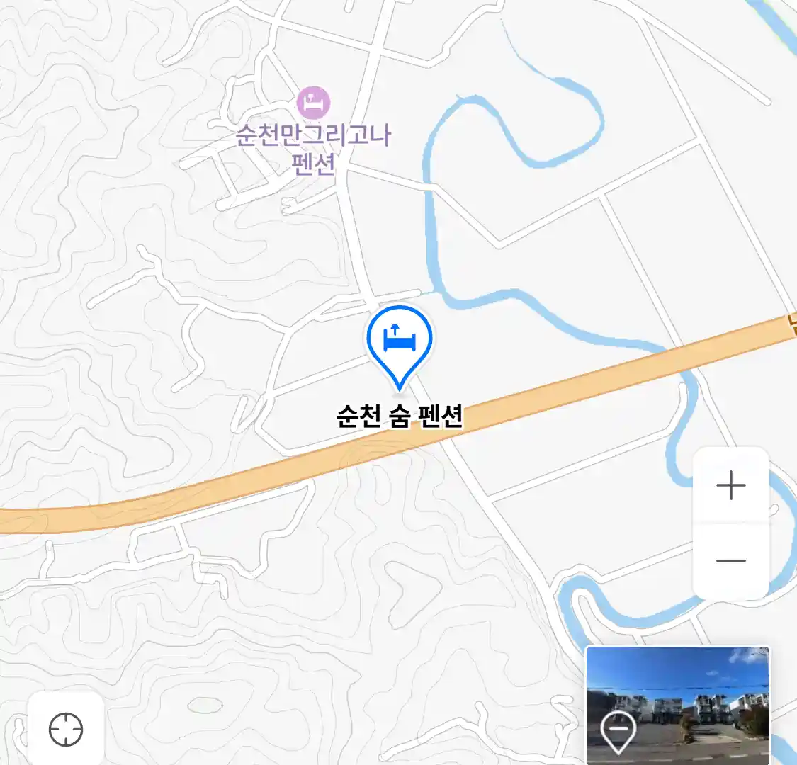 순천 숨 펜션 위치