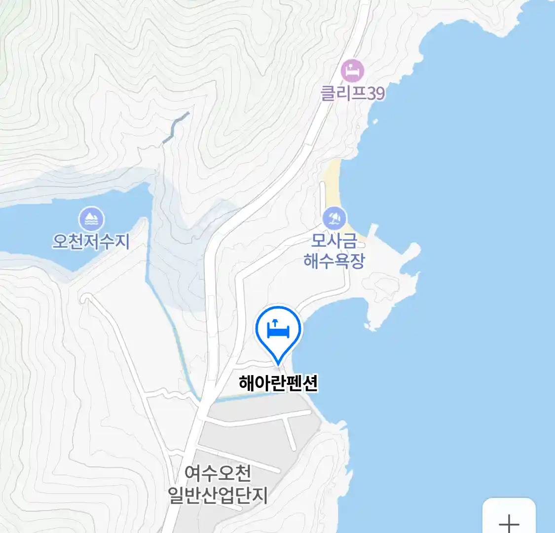 해아란펜션 위치