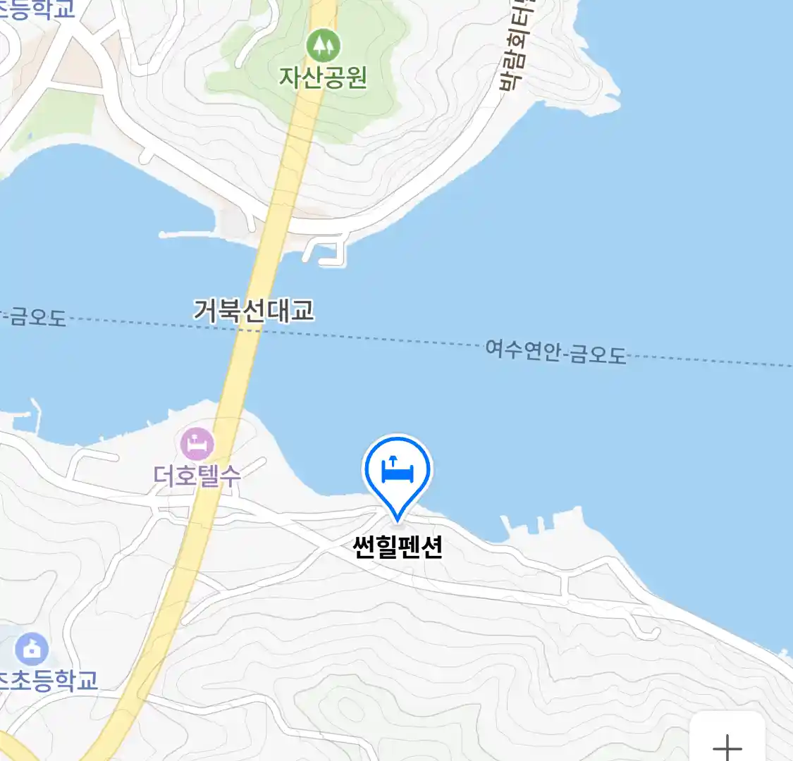 썬힐펜션 위치