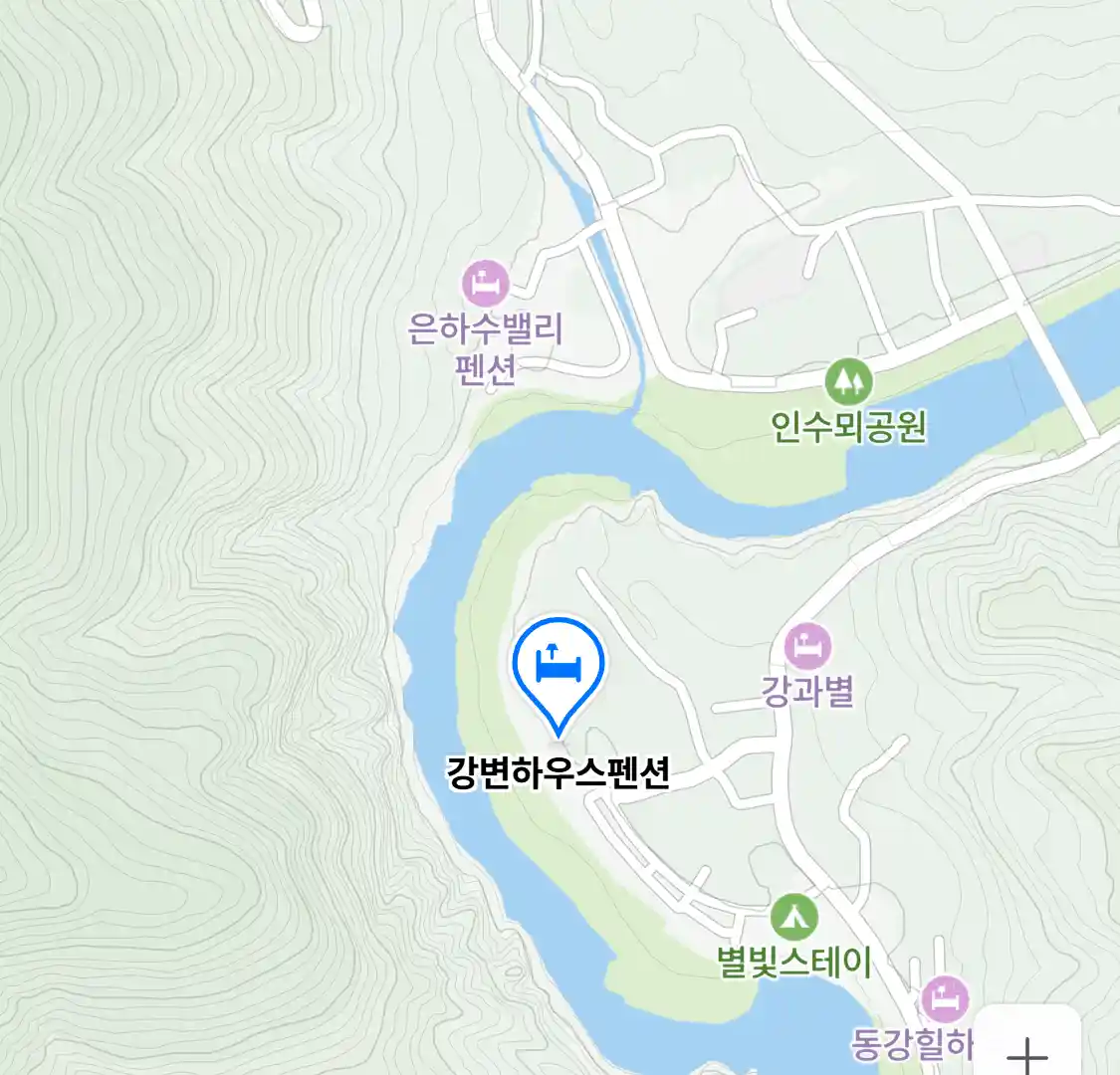 강변하우스펜션 위치