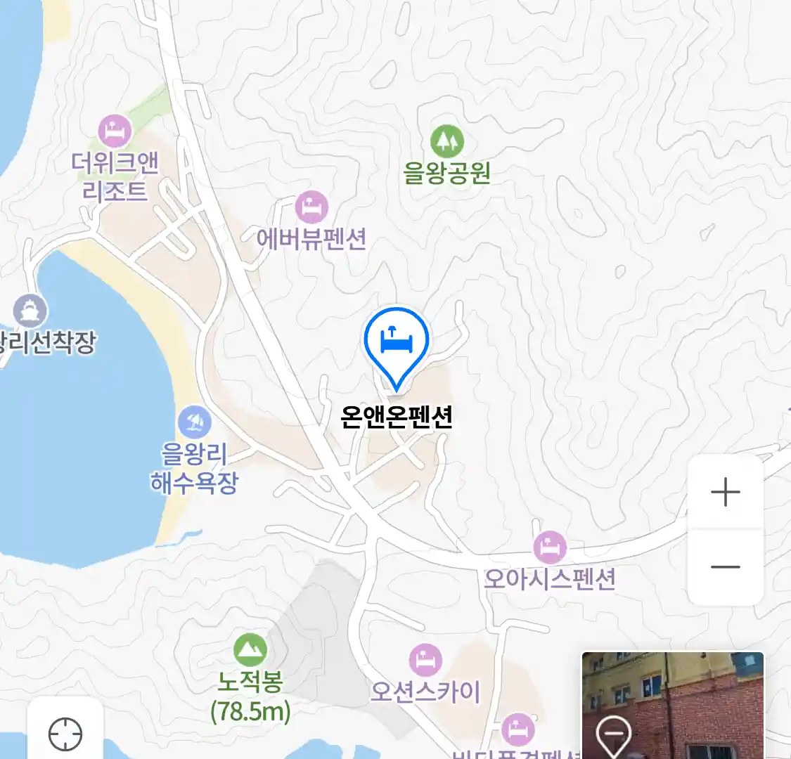 온앤온펜션 위치