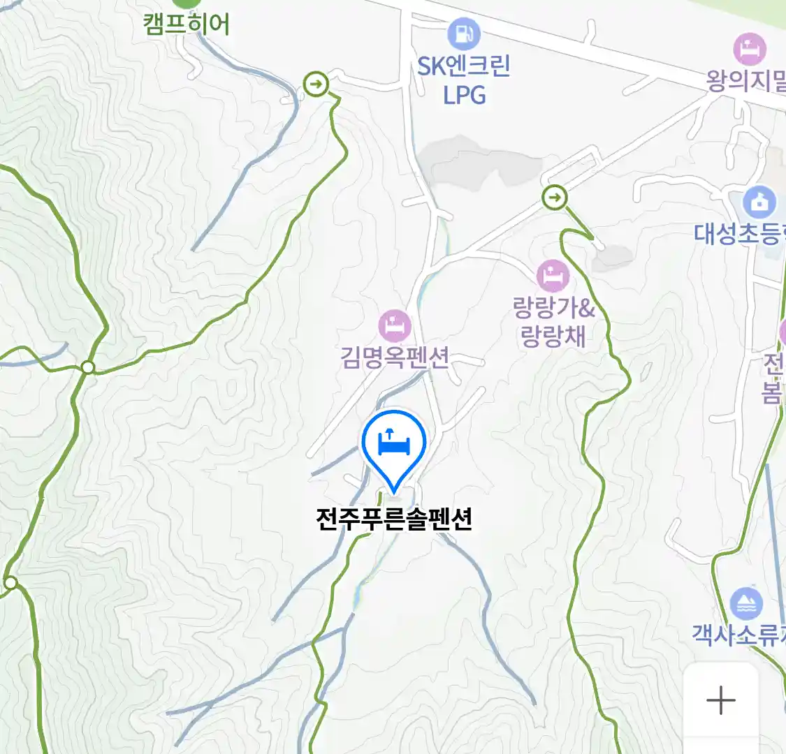 전주푸른솔펜션 위치