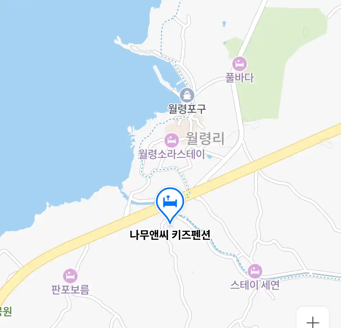 나무앤씨 키즈펜션 지도