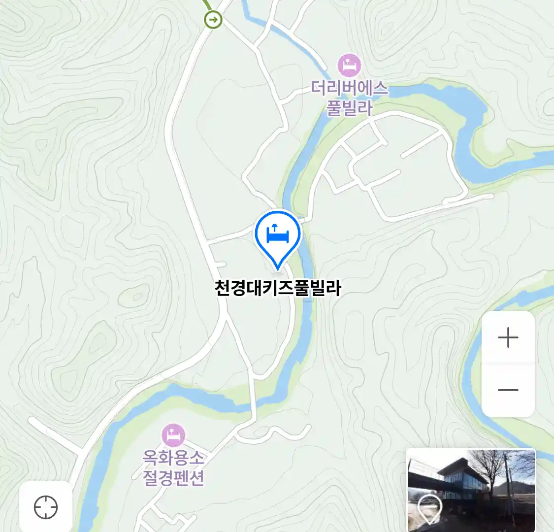 천경대키즈풀빌라 위치