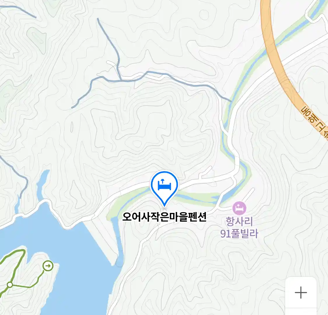 오어사작은마을펜션 위치