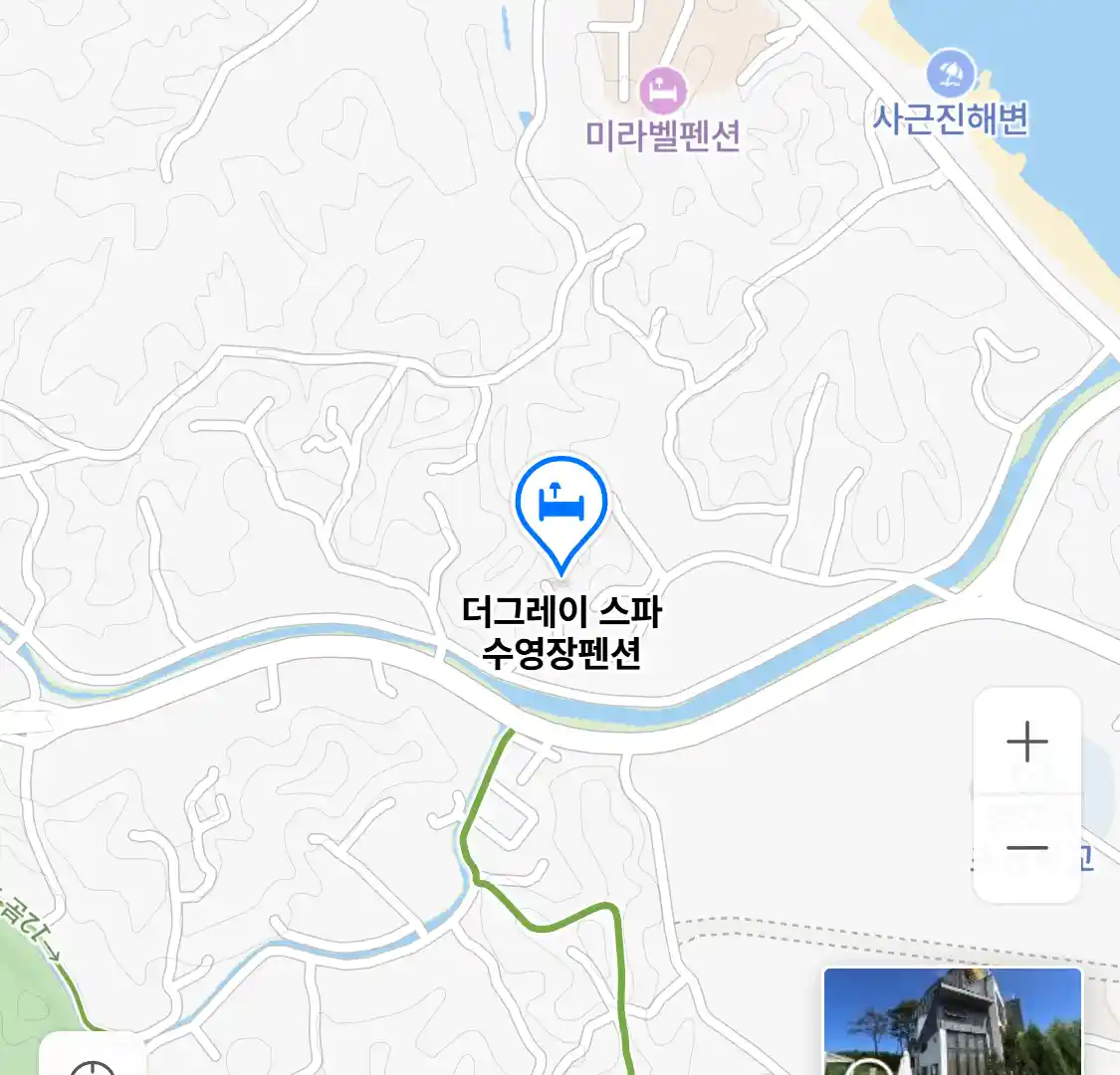 더그레이 스파 수영장펜션 위치