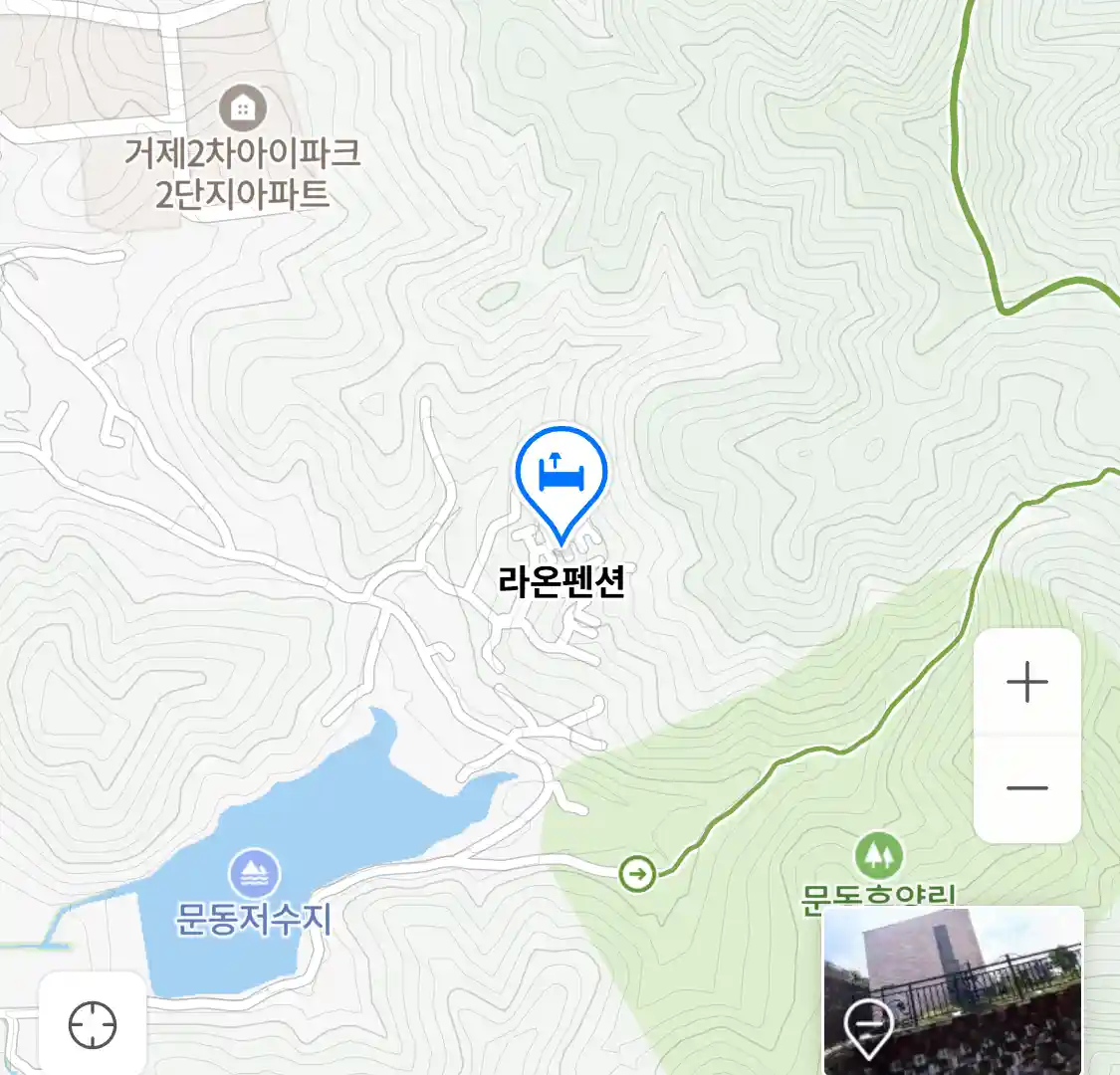 라온펜션 지도