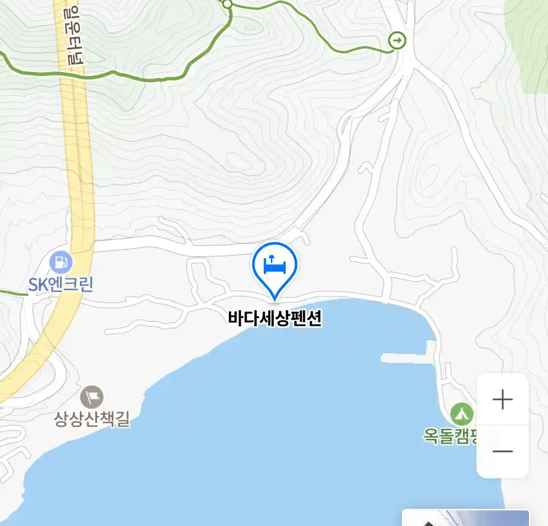 바다세상펜션 위치