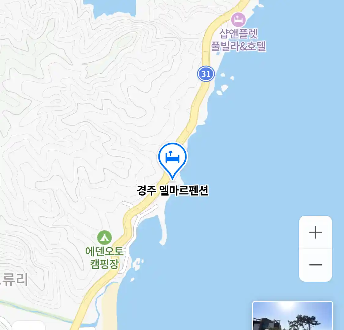 경주 엘마르펜션 위치